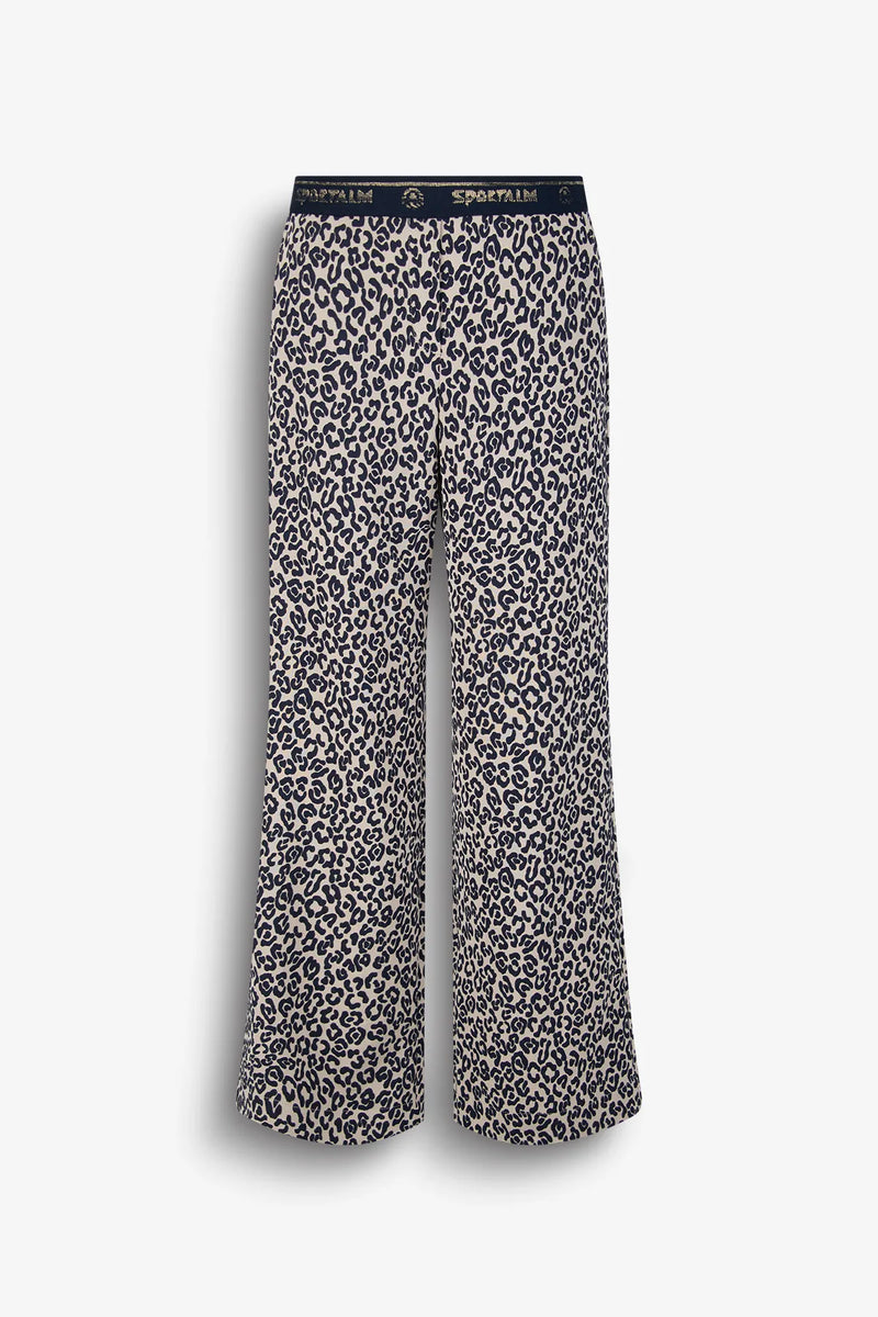 Jacquardhose im Leo-Look 01