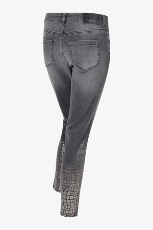 Jeans mit Kroko-Metallic-Transfer 02