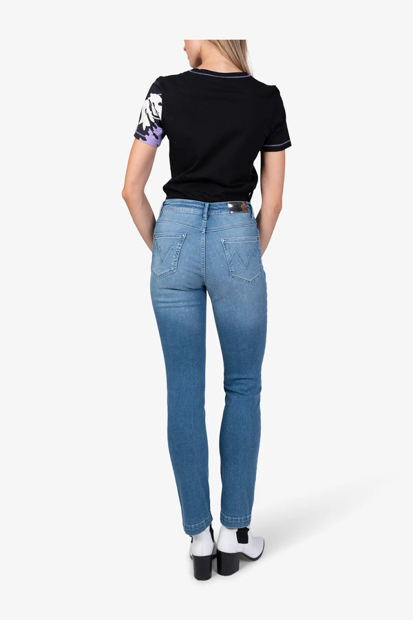 Skinny-Jeans mit Strass-Details 05