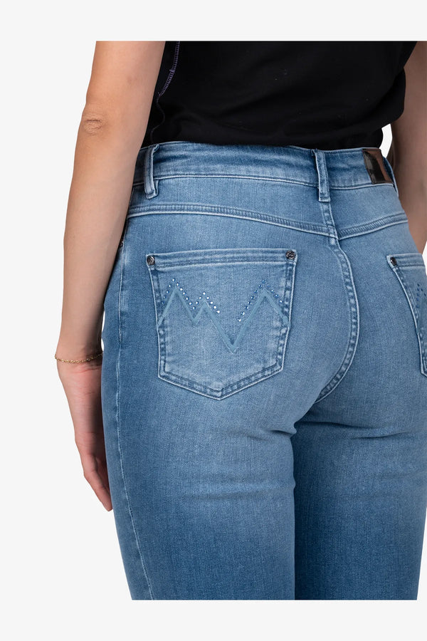 Skinny-Jeans mit Strass-Details 06