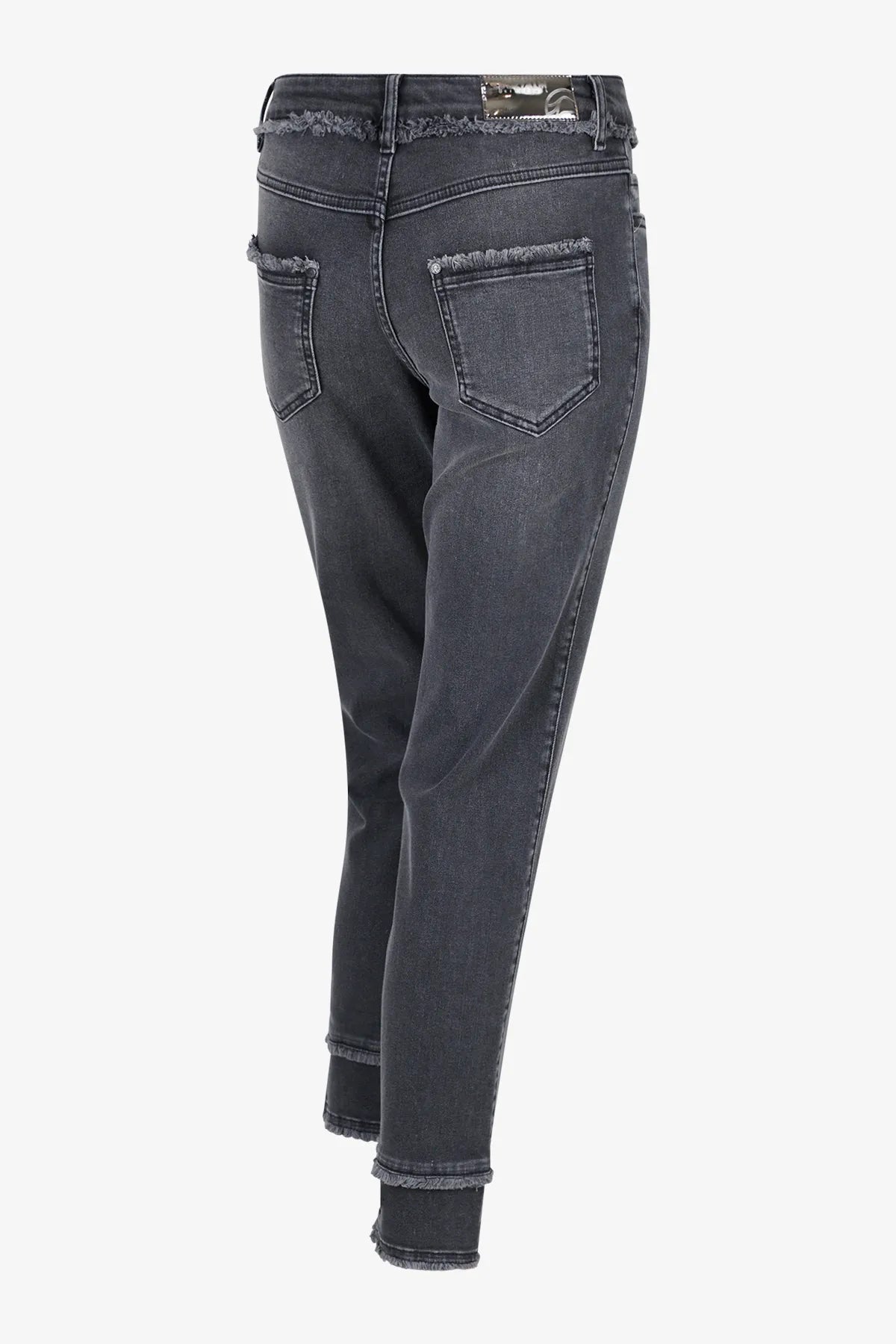 Straight-Leg-Jeans mit Fransenkanten 02