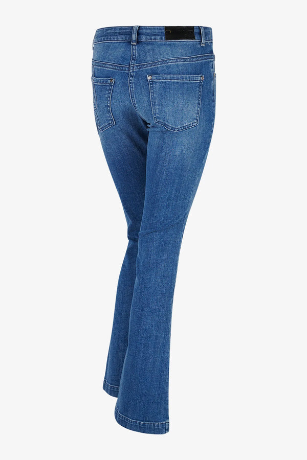 Boot-Cut-Jeans mit Stickerei 02