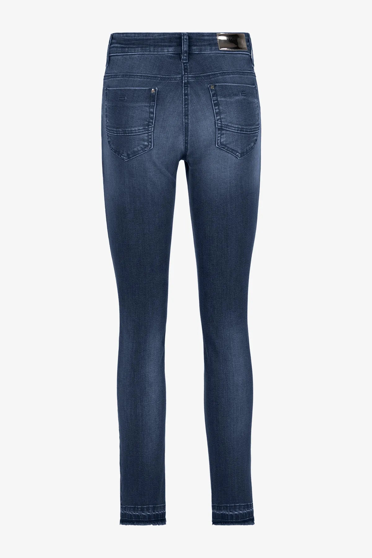 Schmale Jeans mit Fransensaum 02