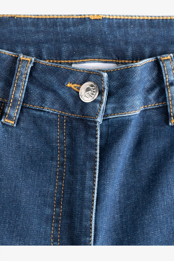 Skinny-Jeans mit Leo-Laser-Detail 07