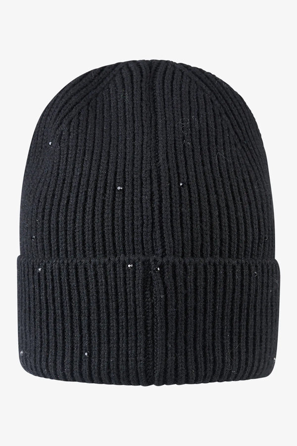 Strickmütze mit Strasssteinen 02
