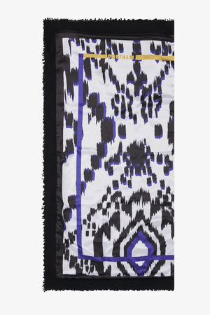 Tuch mit Ikat-Dessin 01