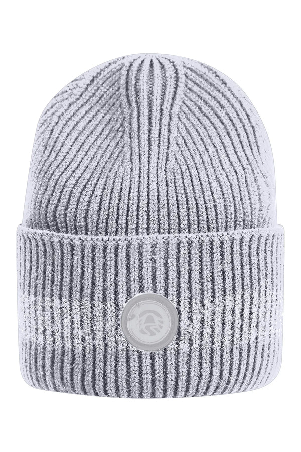 Strickmütze mit Lurex-Streifen 01