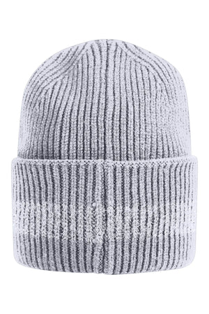 Strickmütze mit Lurex-Streifen 02