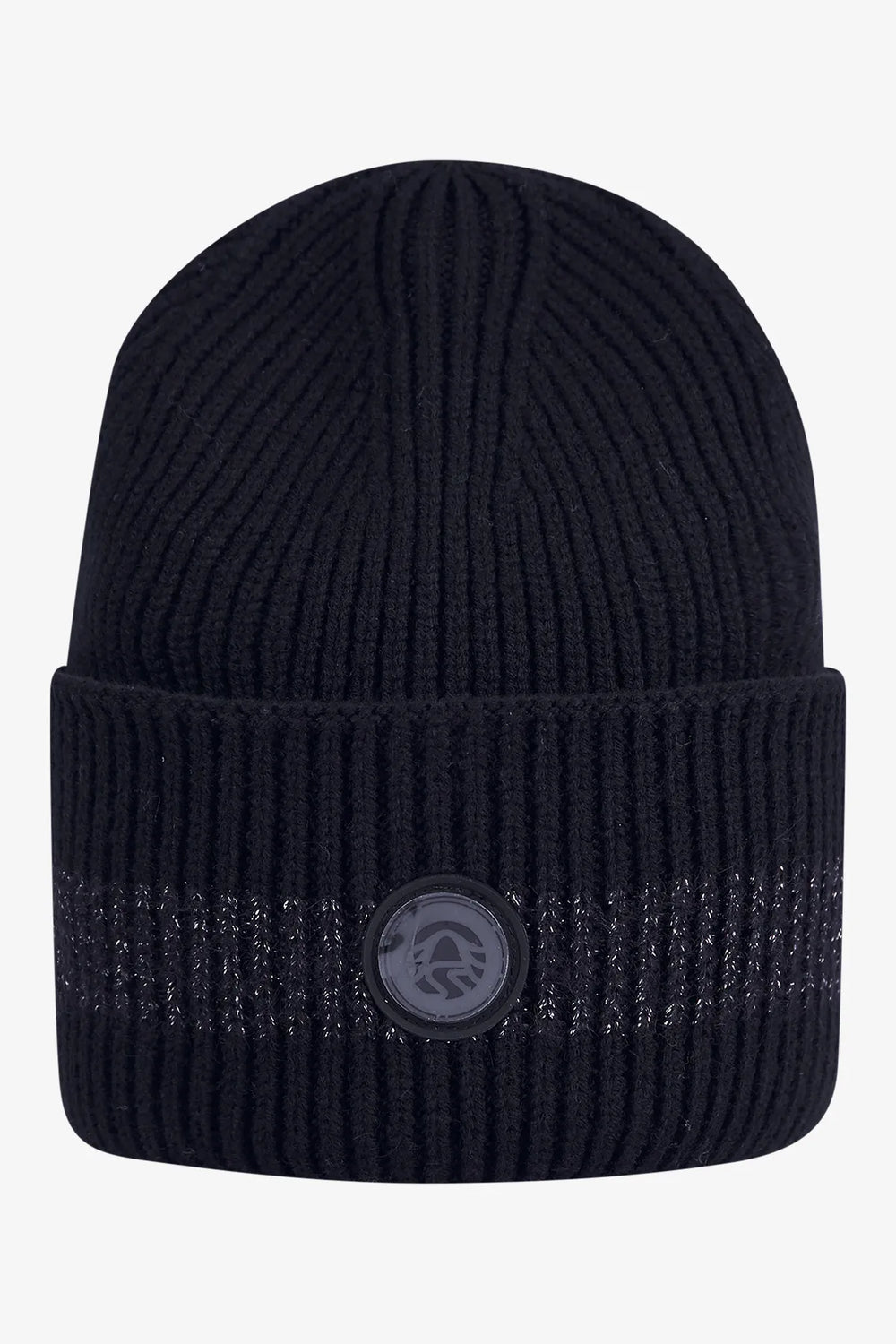 Strickmütze mit Lurex-Streifen 01