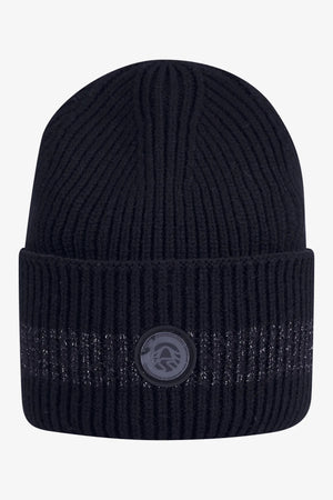 Strickmütze mit Lurex-Streifen 01