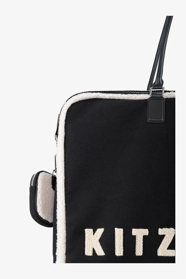 Reisetasche aus Velour-Leder und Plüsch 03