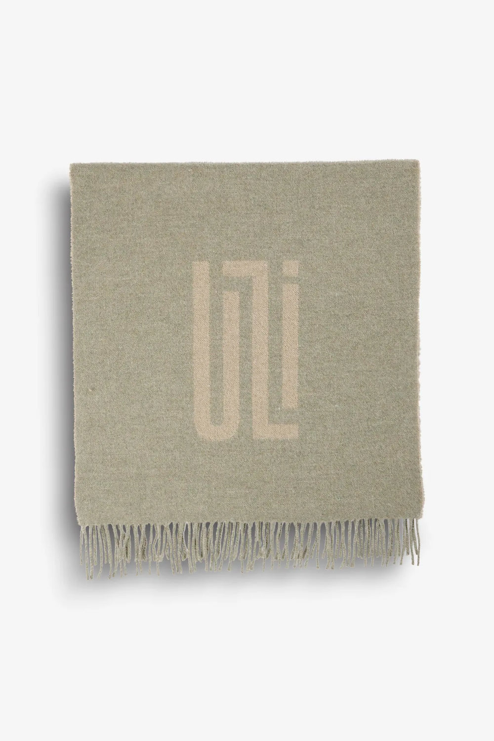 Wollschal mit Intarsia-Design 01