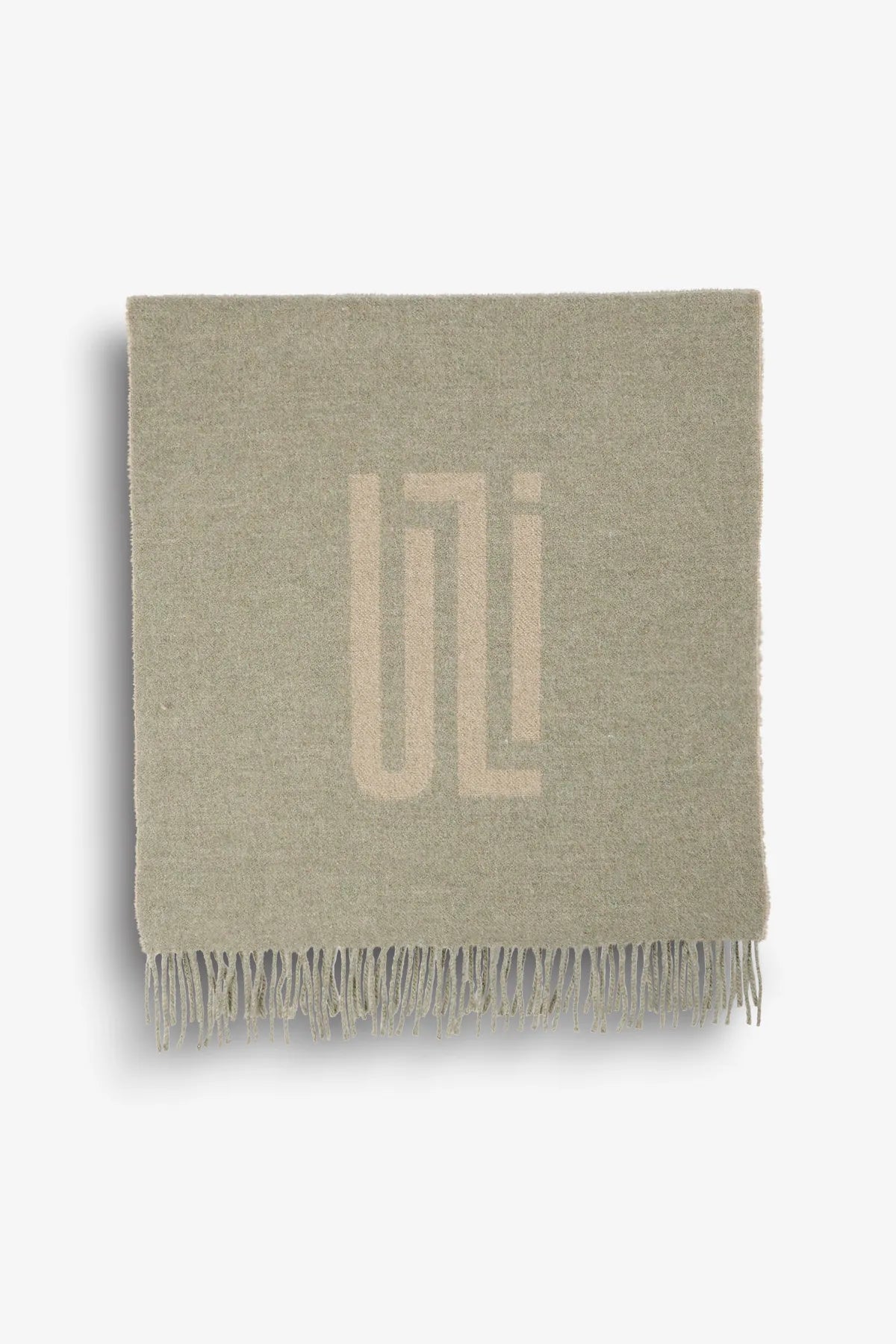 Wollschal mit Intarsia-Design 02