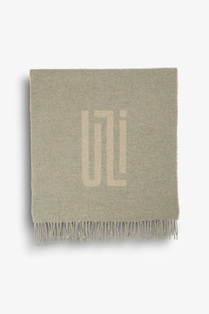Wollschal mit Intarsia-Design 02