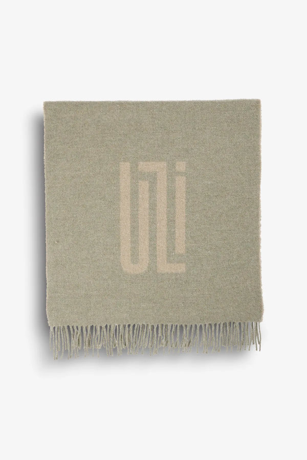 Wollschal mit Intarsia-Design 02