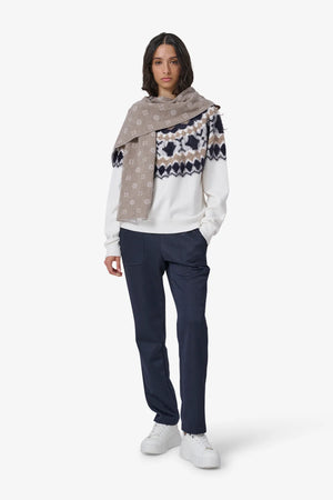 Jacquard-Schal aus Wolle-Cashmere-Mix 03