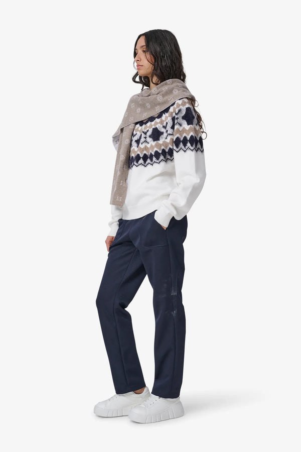 Jacquard-Schal aus Wolle-Cashmere-Mix 04