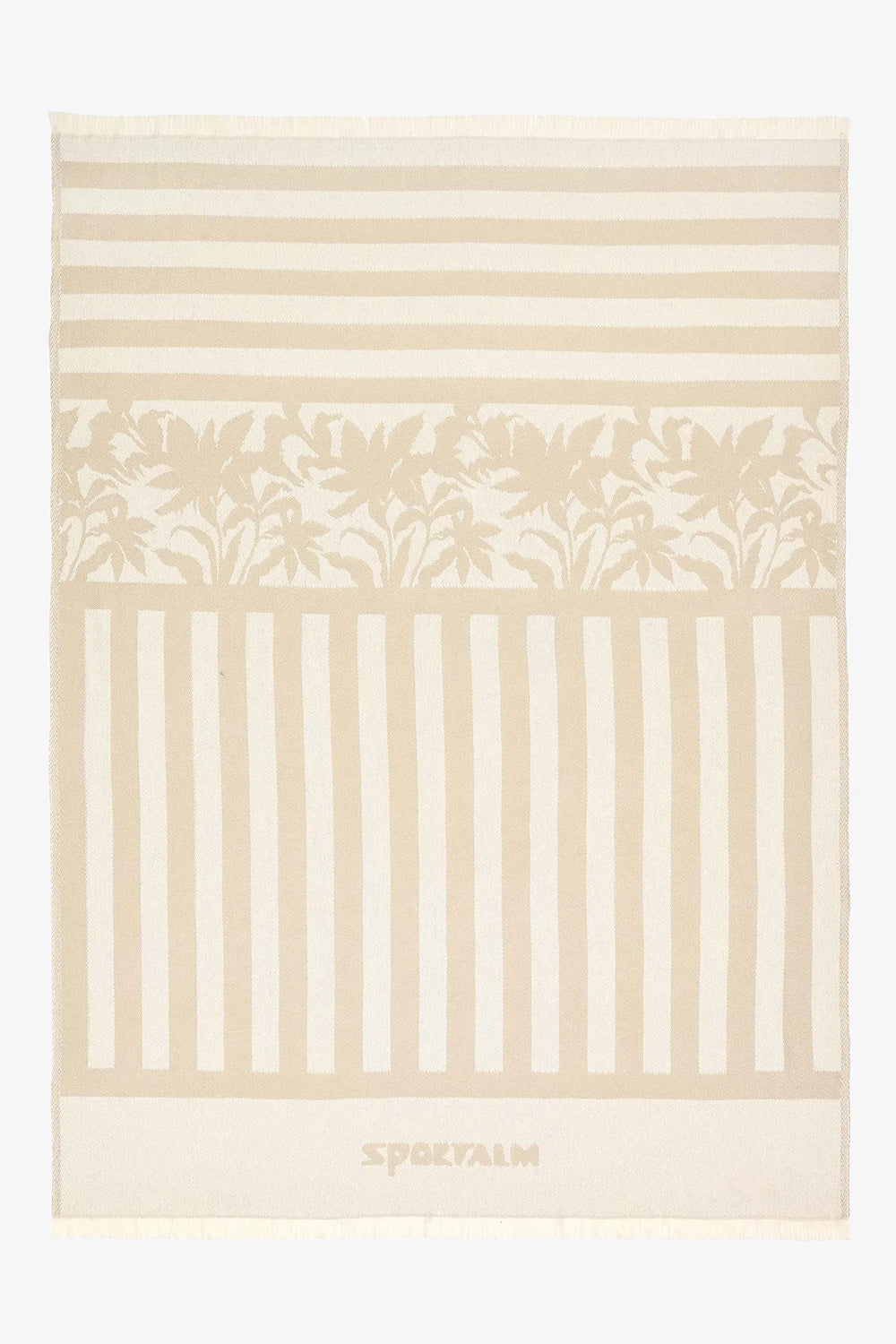 Maritime Decke mit Streifen und Palmenmotiv 01