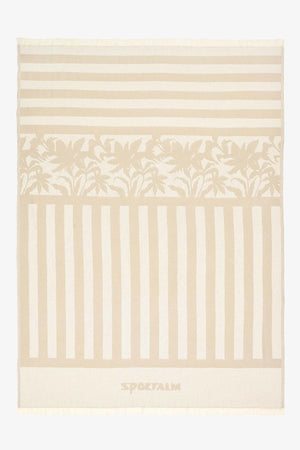 Maritime Decke mit Streifen und Palmenmotiv 01