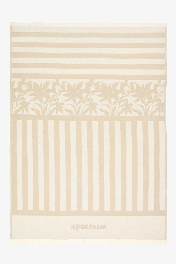 Maritime Decke mit Streifen und Palmenmotiv 01