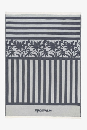 Maritime Decke mit Streifen und Palmenmotiv 01