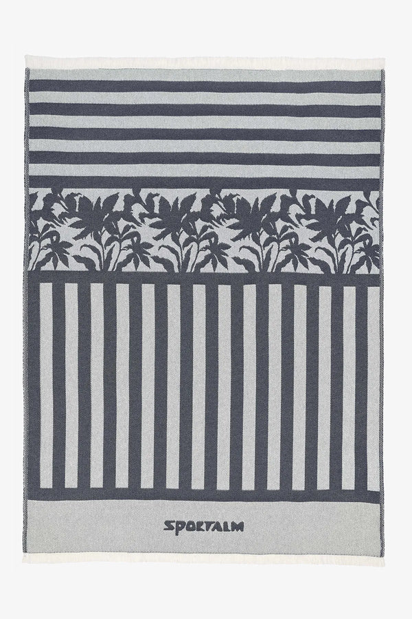 Maritime Decke mit Streifen und Palmenmotiv 01