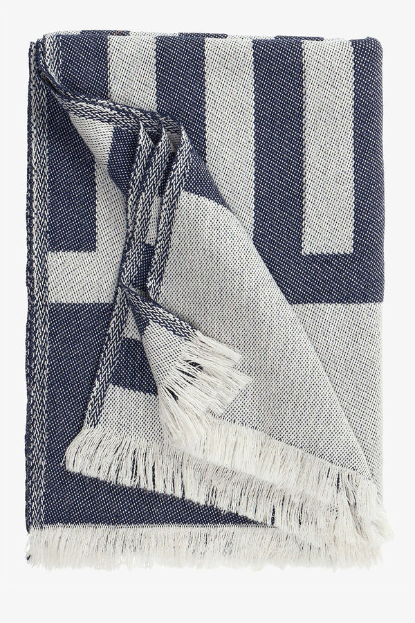 Maritime Decke mit Streifen und Palmenmotiv 03